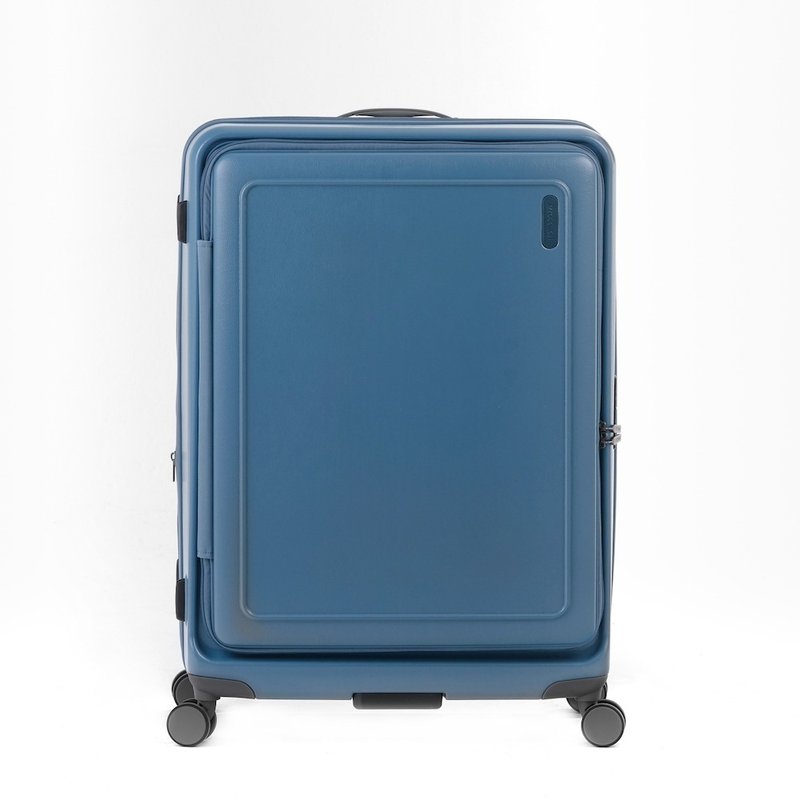 URBANITE | 118L 32in Expandable 4 wheels TSA Lock Top Flip Suitcase - Slate Blue - Luggage & Luggage Covers - Polyester Blue