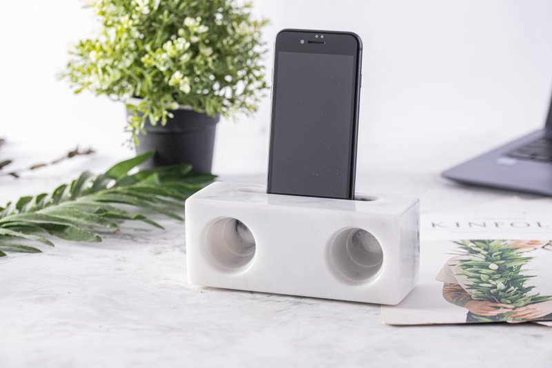 TungTa Marble∣Marble Loudspeaker∣Carrara - Speakers - Stone White