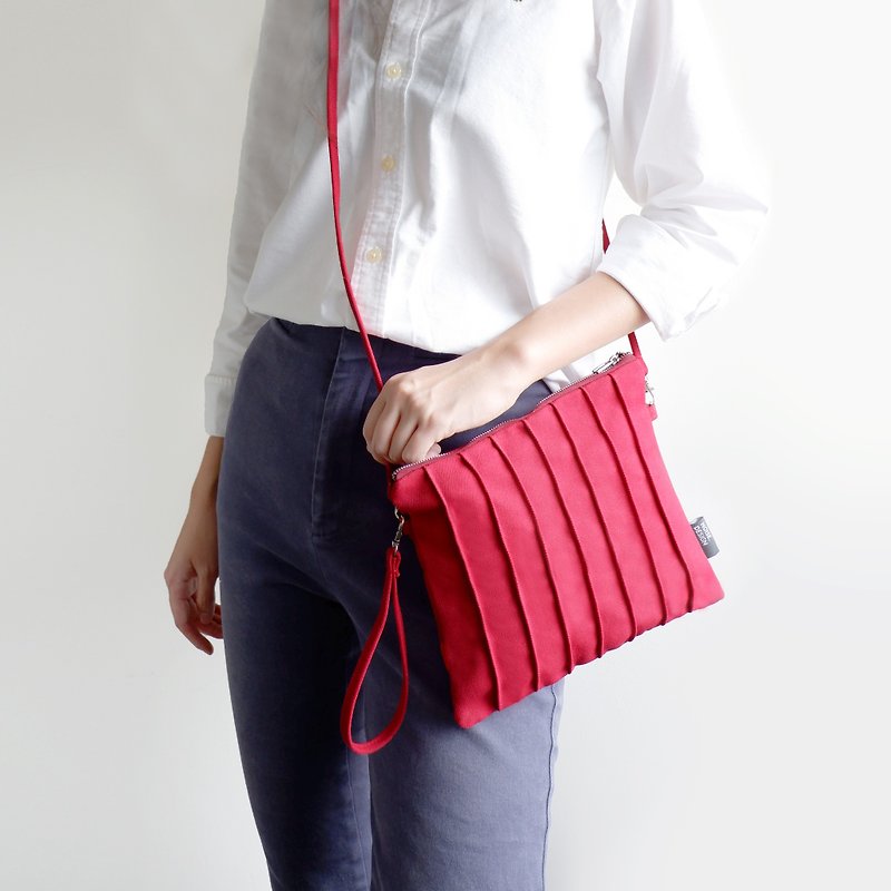 Red Slingbag - Messenger Bags & Sling Bags - Other Materials Red