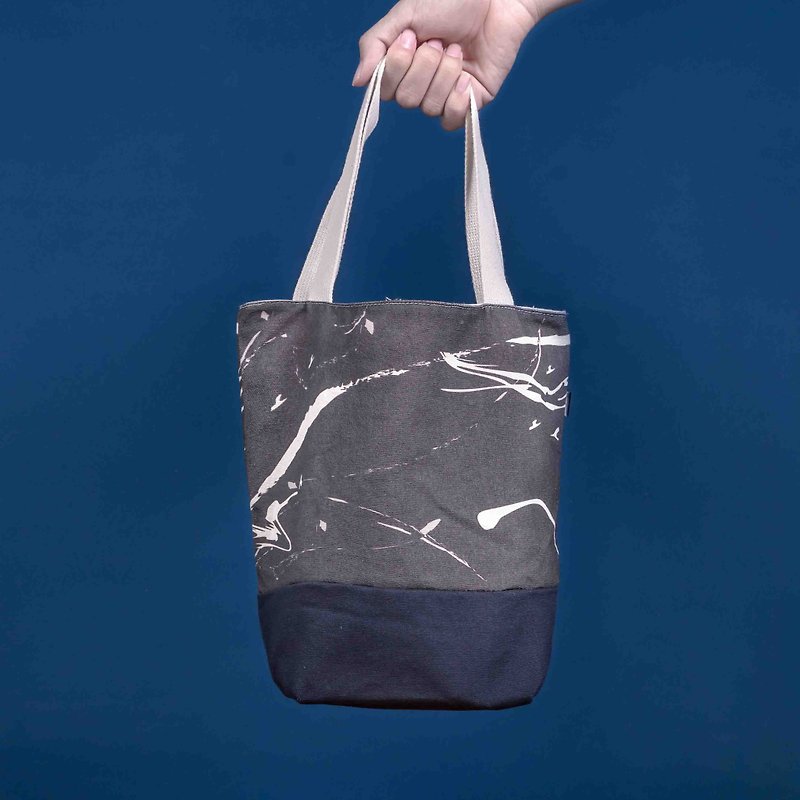 Custom text. Ink question Lunch Bag lunch bag. Zipper - Handbags & Totes - Cotton & Hemp Black