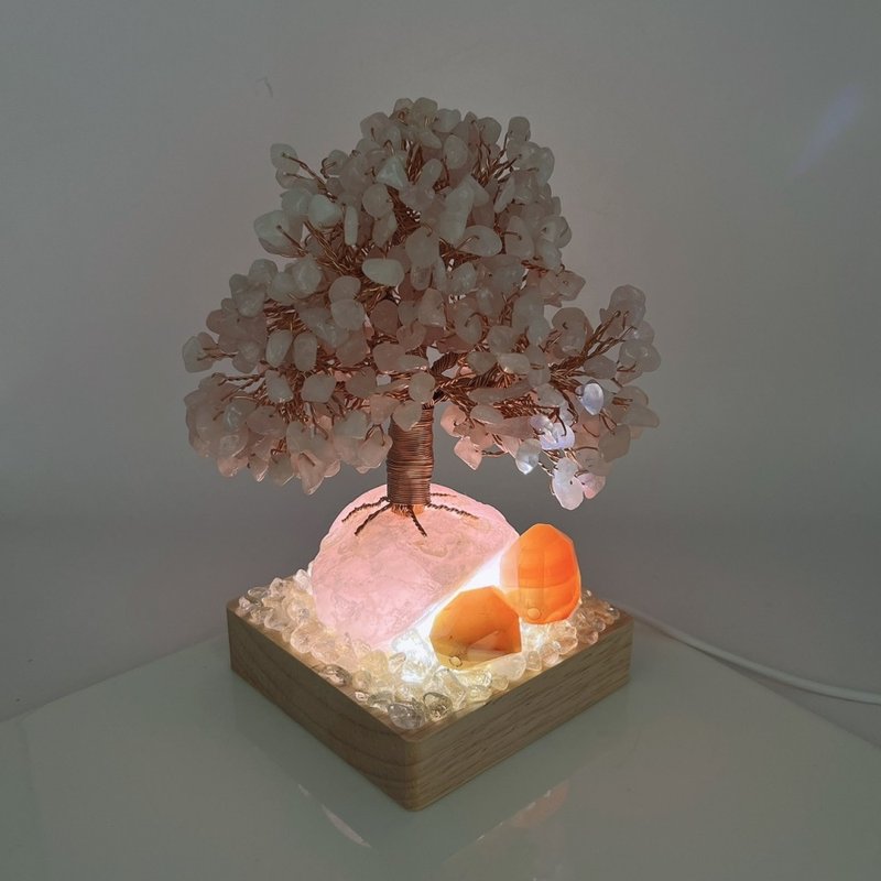 粉晶發財樹/生命樹 燈飾 - 擺飾/家飾品 - 水晶 