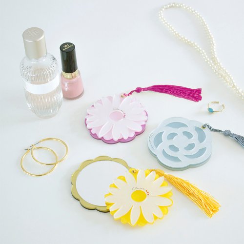 PALAS & DÉCORÉ LUONNOS 隨身鏡 Claire Acrylic Slide Compact Mirror