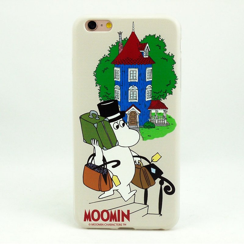 Moomin正版授權-空壓殼手機保護殼【出發】 - 手機殼/手機套 - 矽膠 綠色