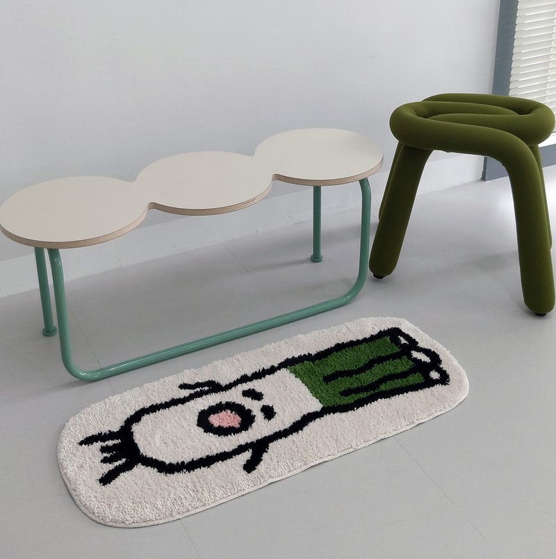 Daepagun character  floor mat - Rugs & Floor Mats - Other Man-Made Fibers White