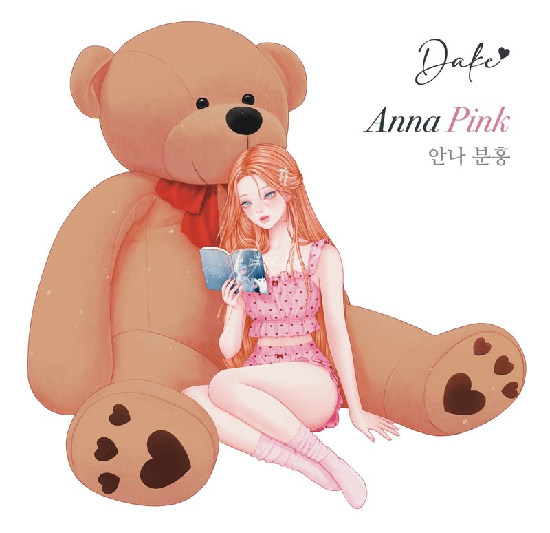 Anna - Cozy Bear - 貼紙 - 紙 多色