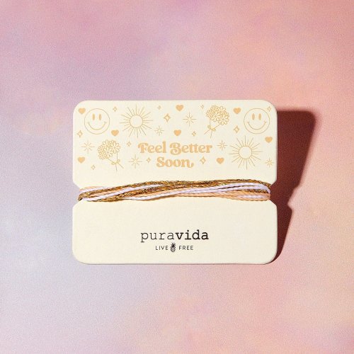 Pura Vida 台灣總代理 Pura Vida 美國手工 GIFTING系列 早日康復手鍊卡