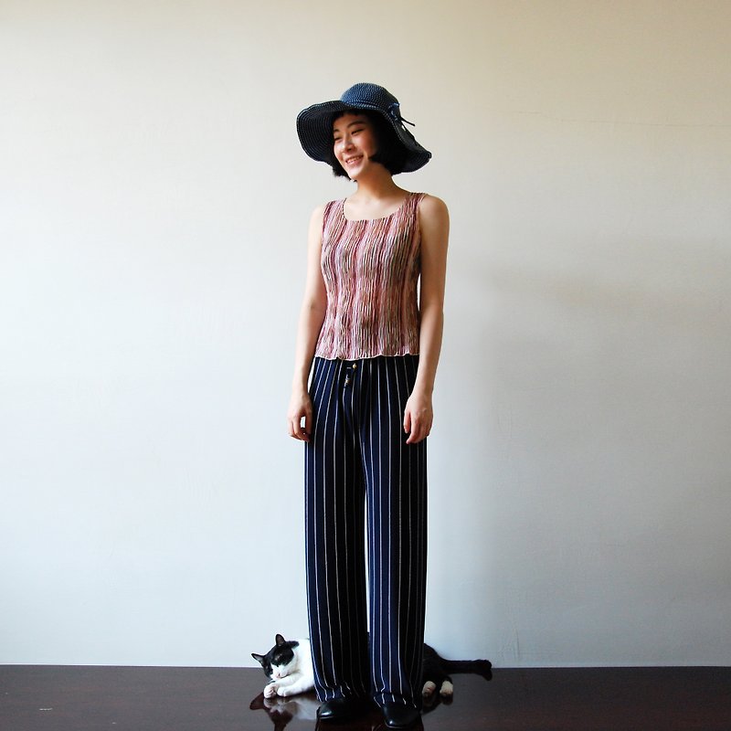 Vintage trousers line bandage - Women's Pants - Other Materials 