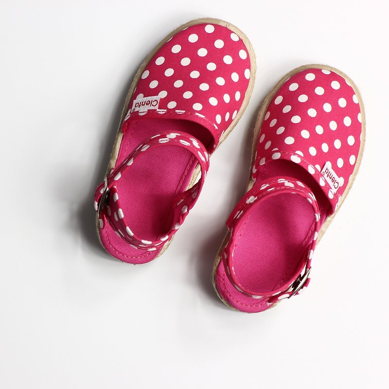 Spanish national canvas shoes CIENTA 40088 12 pink children, children size - Kids' Shoes - Cotton & Hemp Red