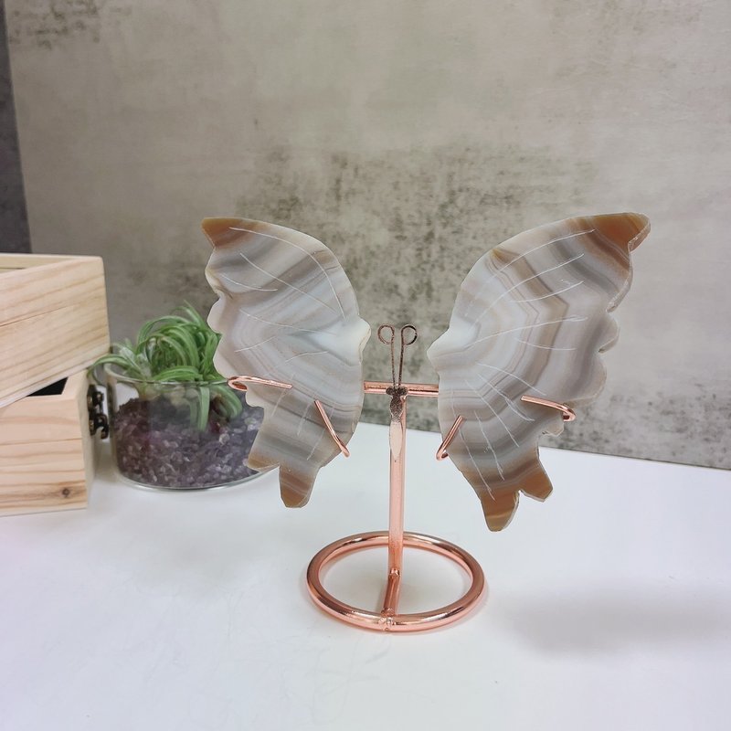 Agate butterfly ornament - Items for Display - Semi-Precious Stones 