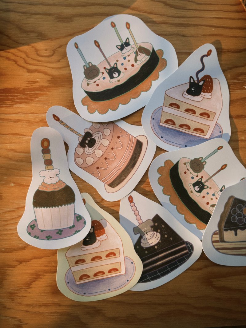 Dog Cake | Styling Card - การ์ด/โปสการ์ด - กระดาษ หลากหลายสี