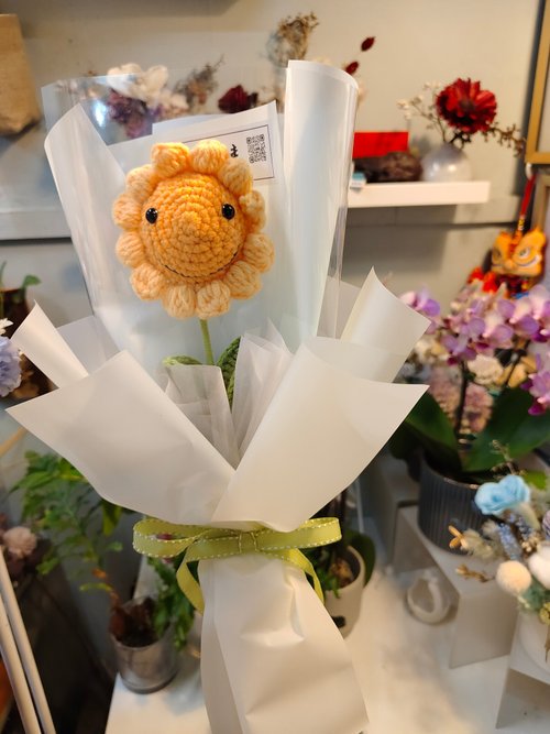 花草行走 花藝工作室 編織花束向日葵花束畢業花束
