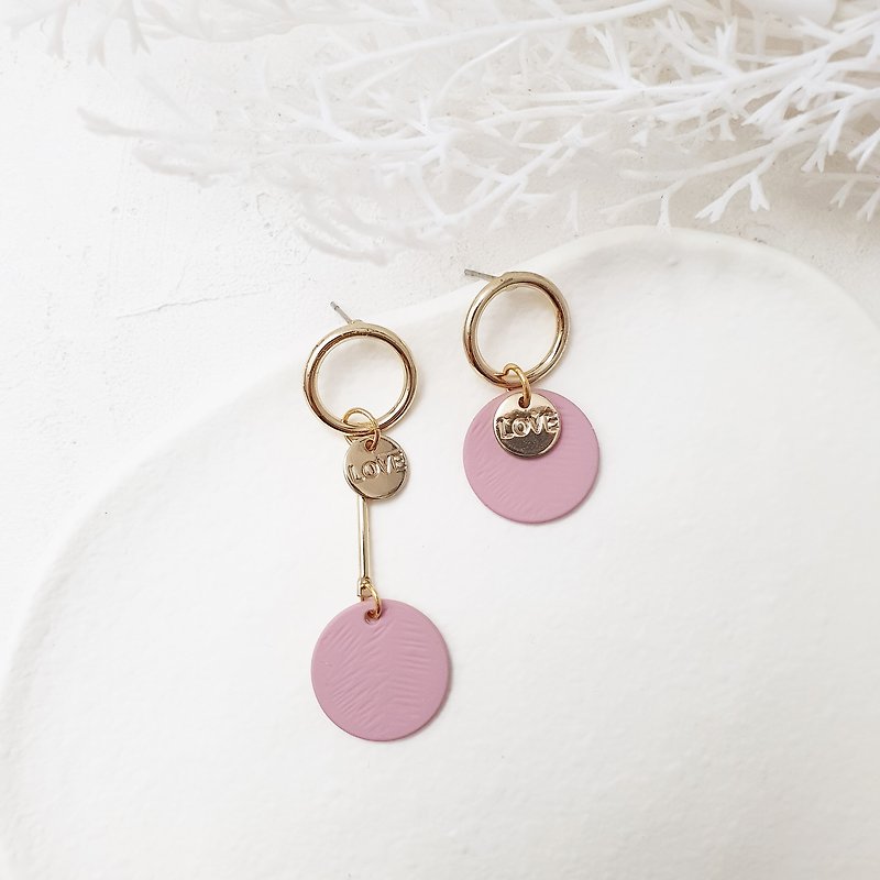 geometry. love version-round clip and pin earrings. There are also Stainless Steel ear pins - Earrings & Clip-ons - Other Metals Pink