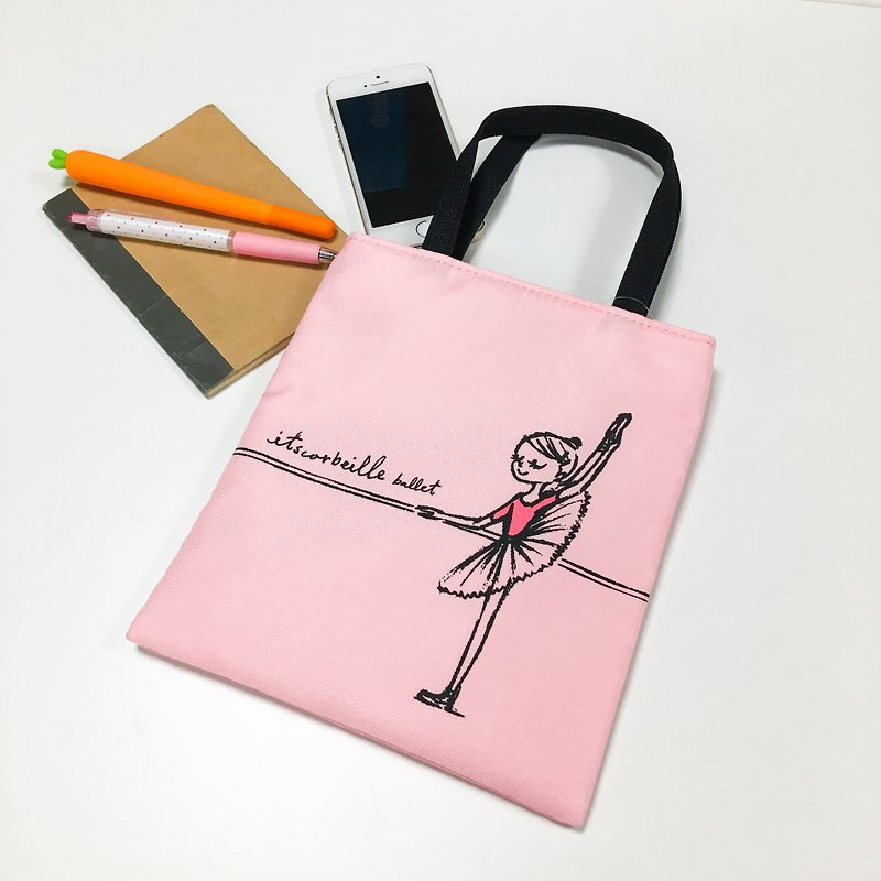 Yizike Ballet | Ballet Girl Pouch (Pink) - Handbags & Totes - Nylon Pink