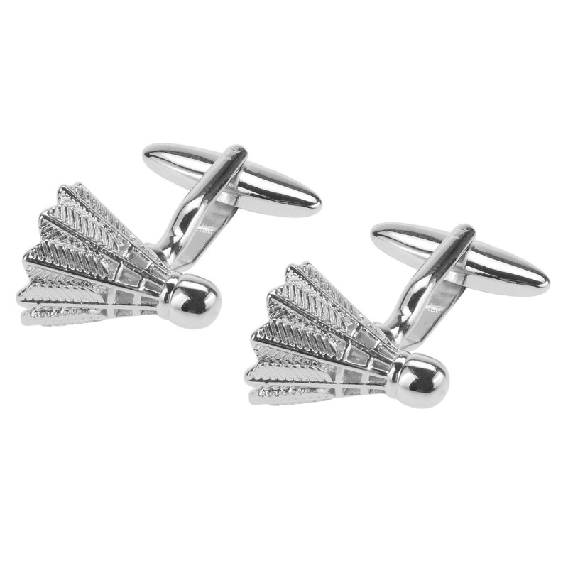 Badminton Cufflinks - Cuff Links - Other Metals Silver