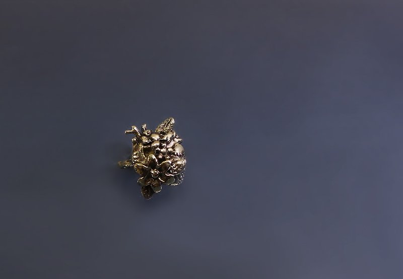 Image Collection - My Heart 925 Bronze Ring for Women - แหวนทั่วไป - ทองแดงทองเหลือง สีทอง