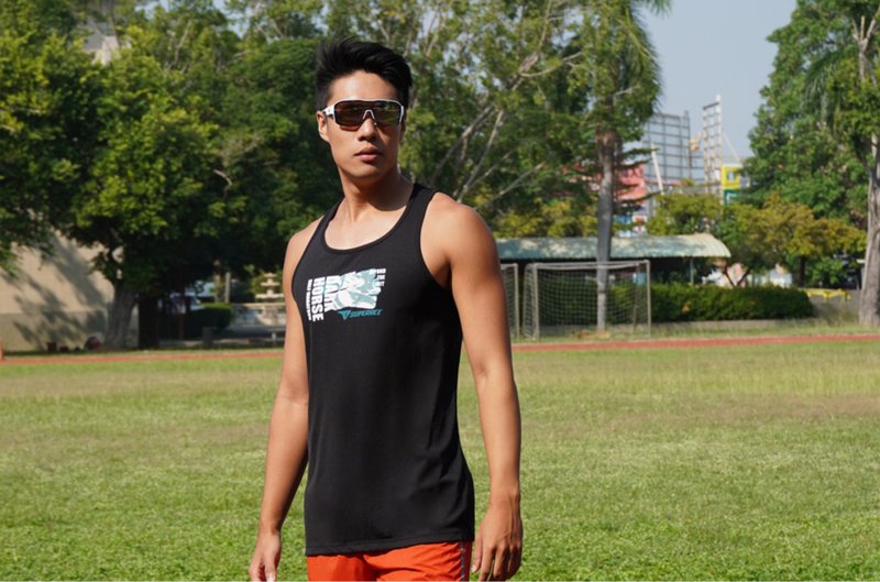 【SUPERACE】DH Running VEST 3.0 / UNISEX / Black - เสื้อกั๊กผู้ชาย - วัสดุอีโค สีดำ