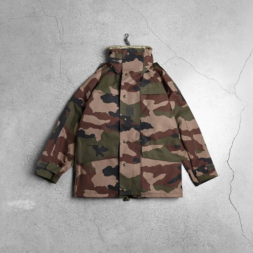 【1990's】French Army Camouflage parka GENUINE RARE 90s FRENCH ARMY SF GORETEX PARKA CCE CAMO