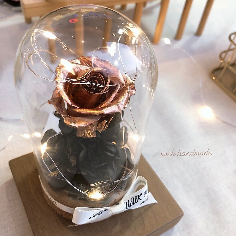Rose Gold Plated Rose Gold Rose Cover - Dried Flowers & Bouquets - Plants & Flowers 