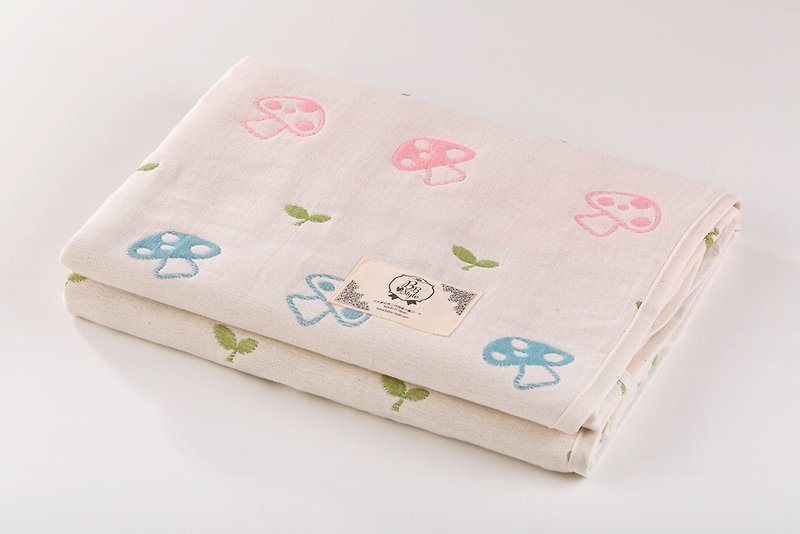 【日本製三河木綿】六重紗布被蘑菇小豆芽M號 - 其他 - 棉．麻 