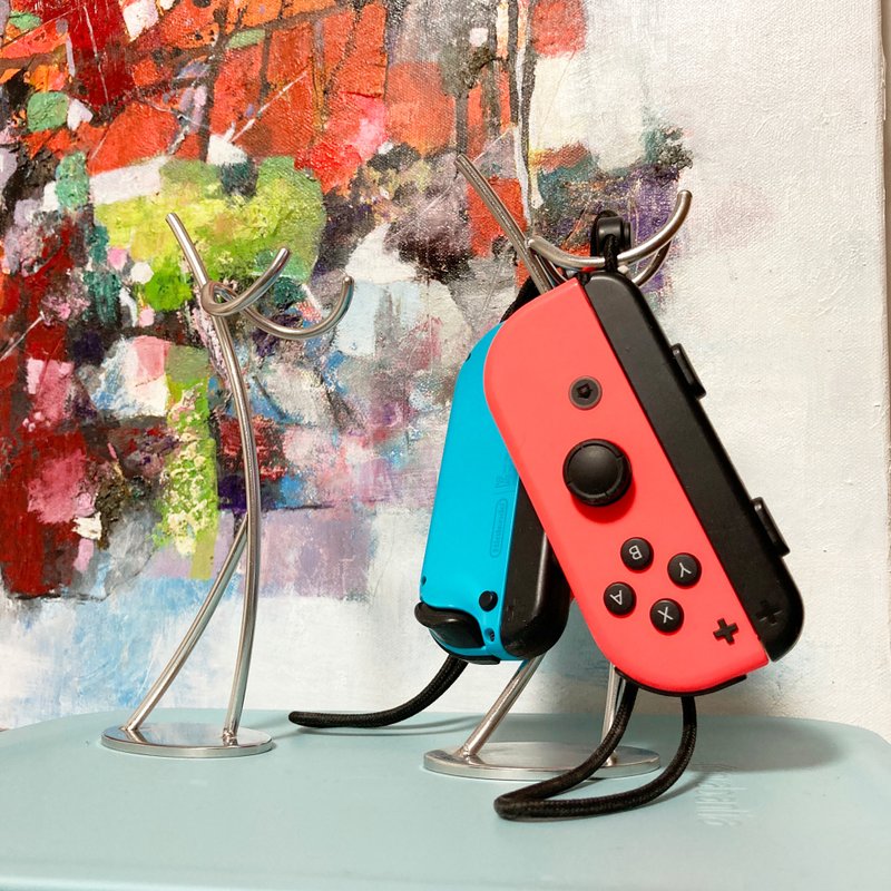 任天堂 Switch　手把放置架  304不鏽鋼置物架  美觀放置架  掛架 - 層架/置物架/置物籃 - 不鏽鋼 銀色