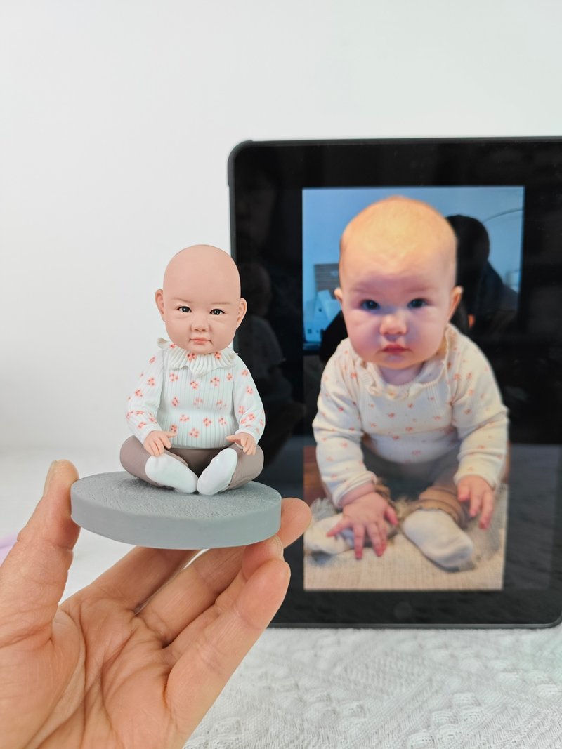 客制化人物公仔 兒童 人偶 3D 人像 肖像畫 訂制 似顏繪 禮物 - 寶寶/兒童玩具/玩偶 - 黏土 多色