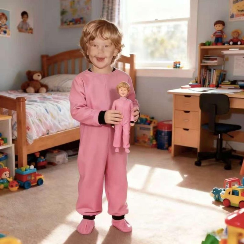 客製化人物公仔 兒童 人偶 3D 人像 肖像畫 訂製 似顏繪 禮物 134 - 寶寶/兒童玩具/玩偶 - 黏土 多色