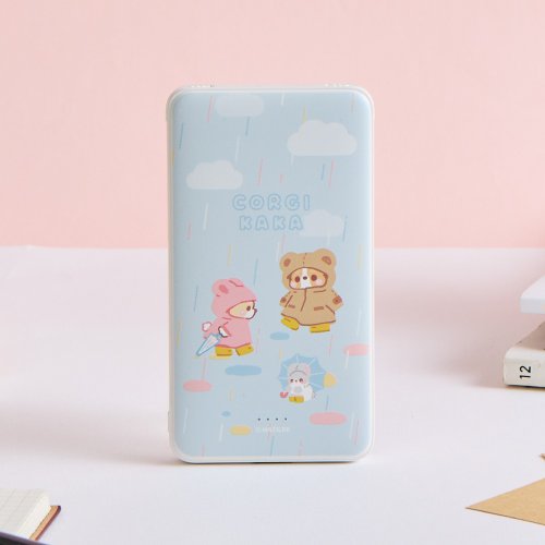 TOYSELECT 柯基犬卡卡下雨天雙線快充10000mAh行動電源