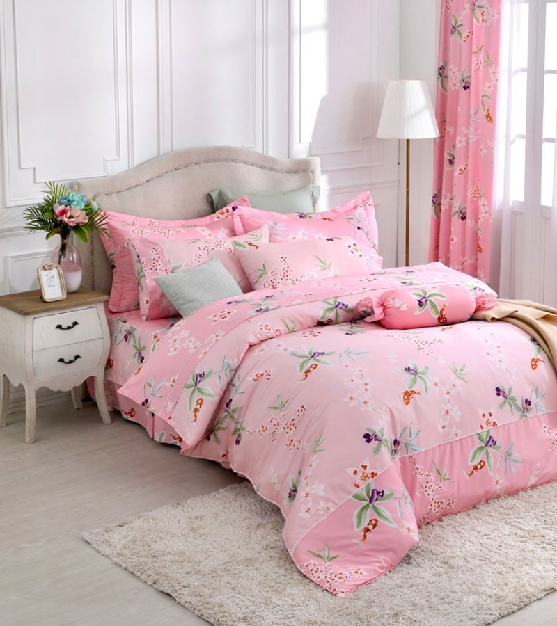 【R889】100% Cotton Combed 40s, Duvet Cover - Bedding - Cotton & Hemp Pink