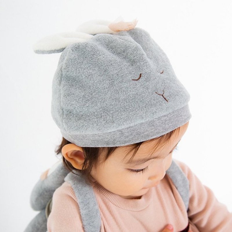 ANIMALS CAP Animals Cap Hat Rabbit / Bear / Sheep / Hedgehog Sleeping Animals 2823311 - หมวกเด็ก - เส้นใยสังเคราะห์ สีเทา