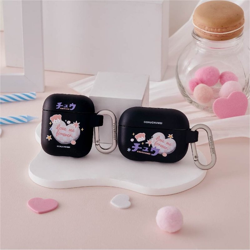 啾啾妹Love愛心強悍防摔AirPods保護套 - AirPods/耳機保護套 - 塑膠 多色