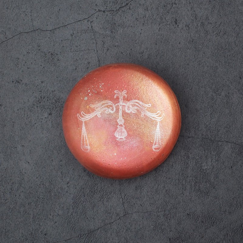 Art Gemstone Soap - Libra / Balancer - Balance the Imbalance of the World - Soap - Other Materials Red