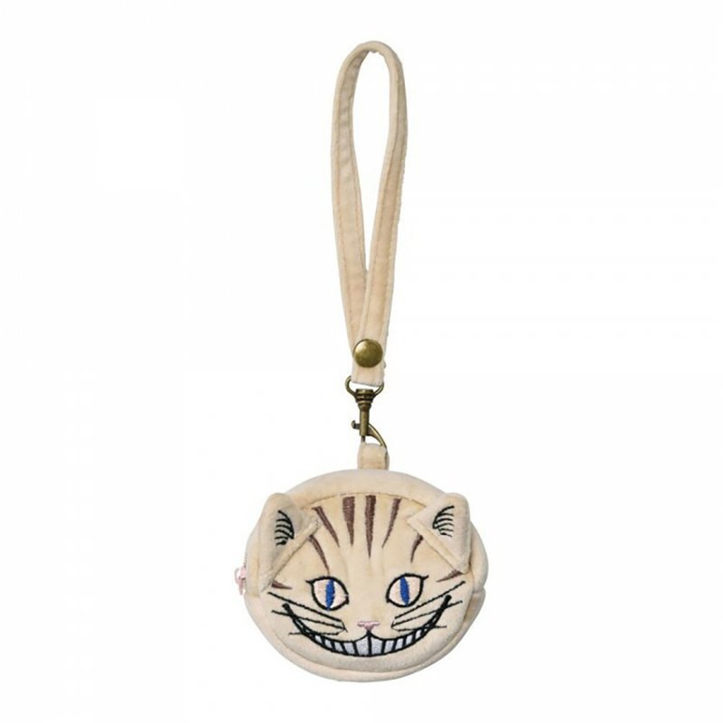 日本Magnets 愛麗絲夢遊仙境系列 柴郡猫造型隨身零錢包 - 零錢包/小錢包 - 塑膠 咖啡色