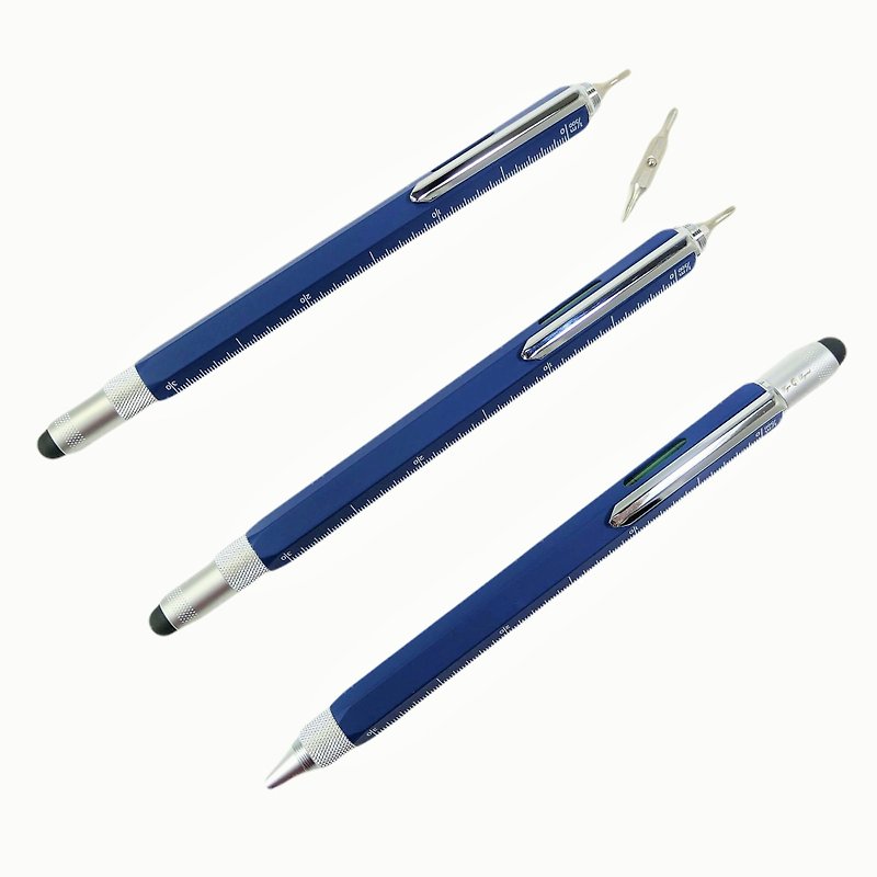 多機能ペンツールペンボールペンスケール定規スタイラスクロスドライバータイガークレーン - 油性・ゲルインクボールペン - 金属 