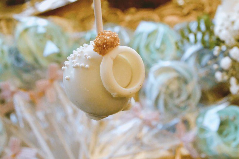 [cake lollipop] diamond ring - Cake & Desserts - Fresh Ingredients White