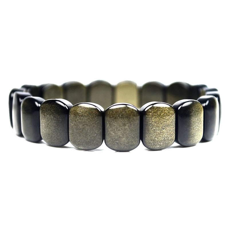 【正佳珠寶】金曜石 太陽金耀石 頂級閃光金曜石手排 10x14mm - 手鍊/手環 - 半寶石 多色