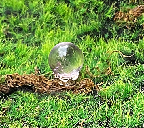 Rainbow Crystal 能量擺飾-天然有球必應 智慧之石-天然可愛紫水晶球 快速出貨