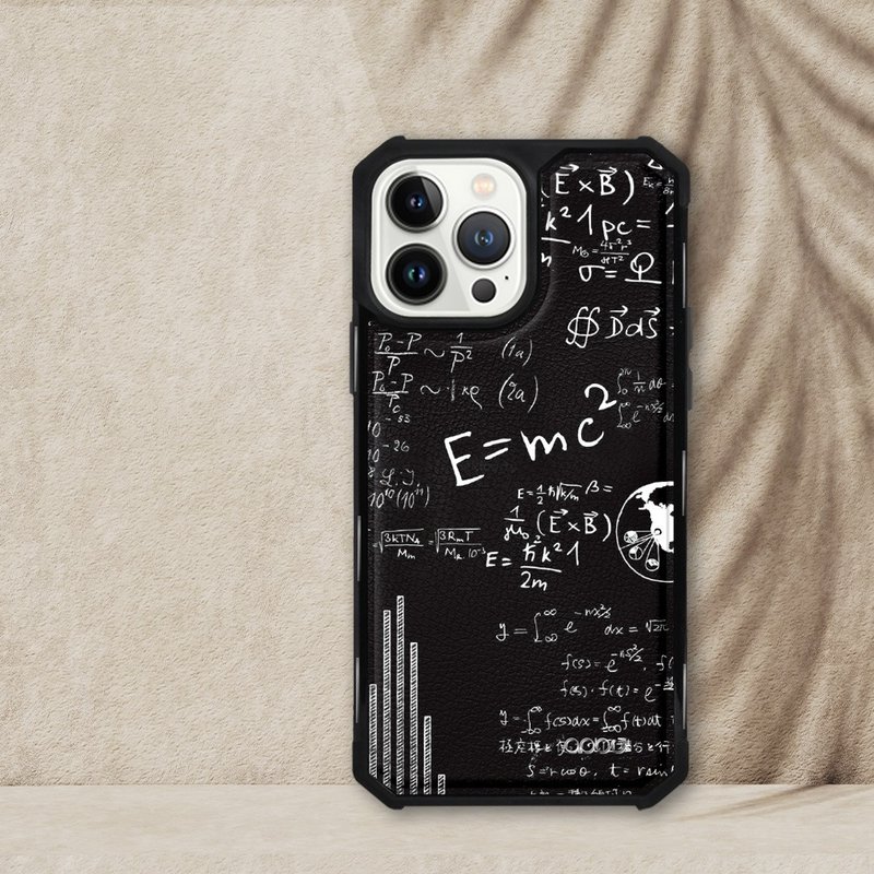 iPhone 13全系列軍規防摔皮革磁吸手機殼-質量不滅(黑殼) - 手機殼/手機套 - 其他材質 多色