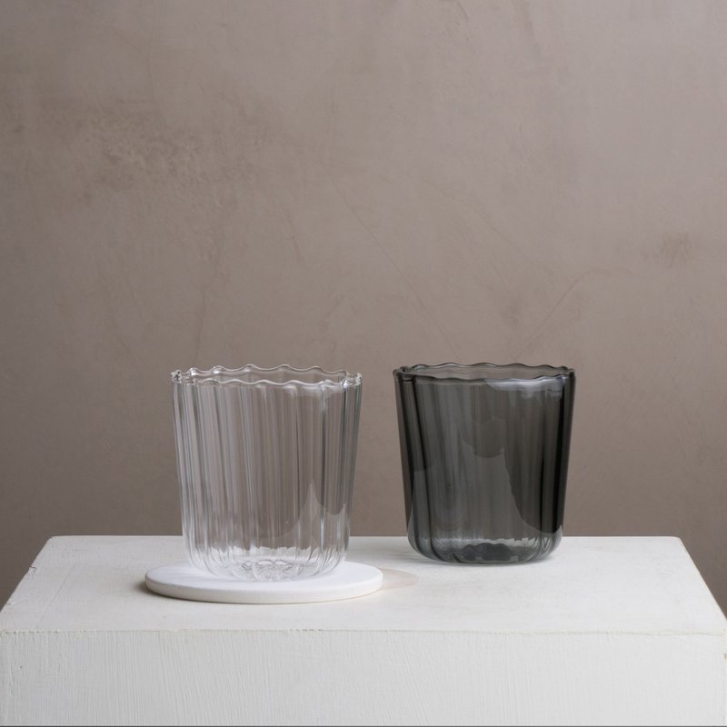 【新品】18星芒/ 明月水杯 晶透&曜黑 咖啡玻璃杯 - 玻璃杯 - 玻璃 黑色