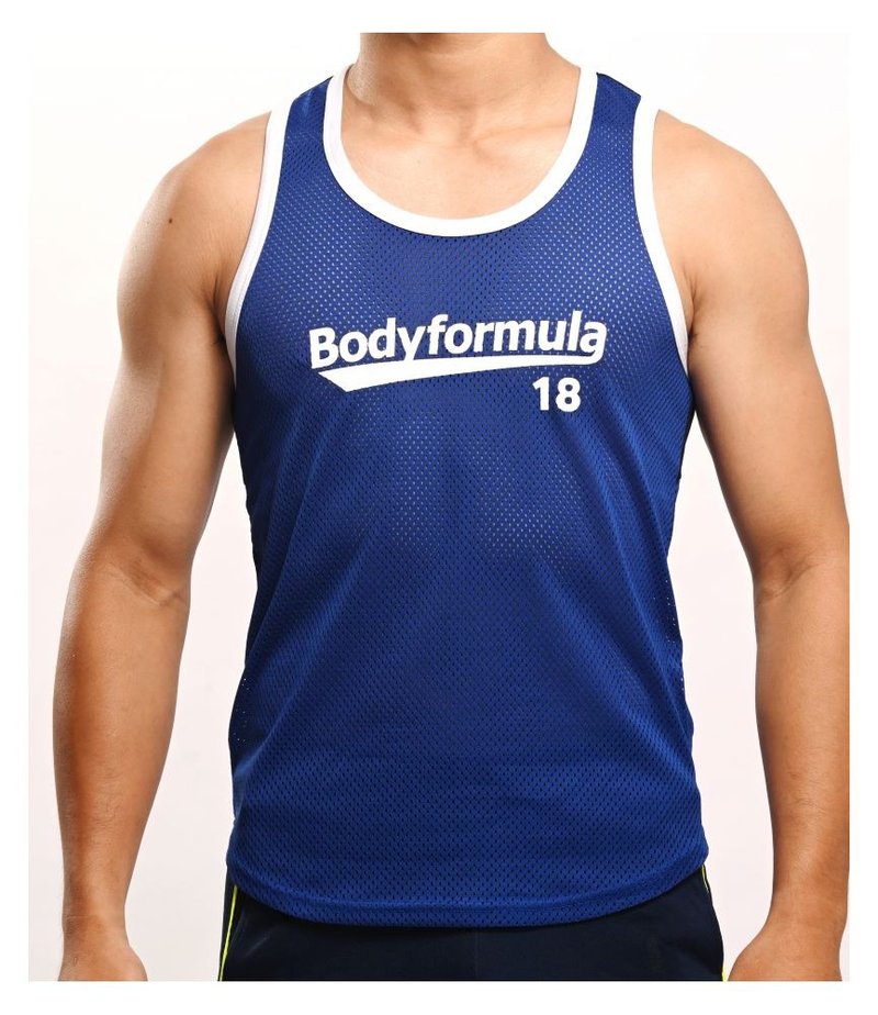 Serious Gym Tank Top (BF 18TH) - Blue - เสื้อกั๊กผู้ชาย - เส้นใยสังเคราะห์ สีน้ำเงิน