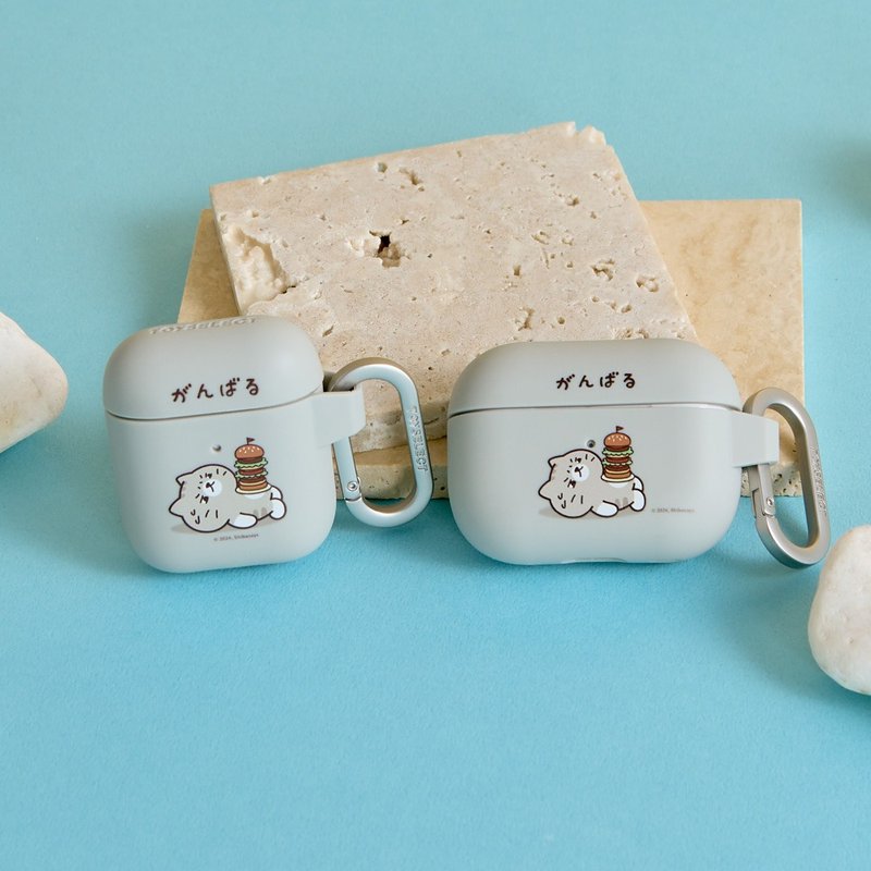 柴語錄太子頂漢堡強悍防摔AirPods保護套 - AirPods/耳機保護套 - 塑膠 多色