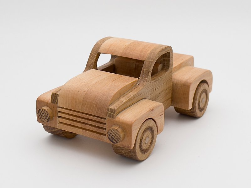 木製玩具 木製汽車玩具 有機嬰兒玩具 家居裝飾 木製模型 - 嬰幼兒玩具/毛公仔 - 木頭 咖啡色