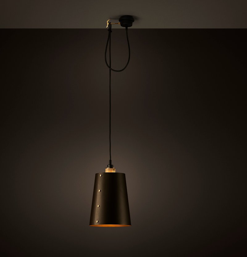 HOOKED 1.0 LARGE chandelier / Graphite / Bronze yellow color socket | Buster + Punch - โคมไฟ - โลหะ สีทอง
