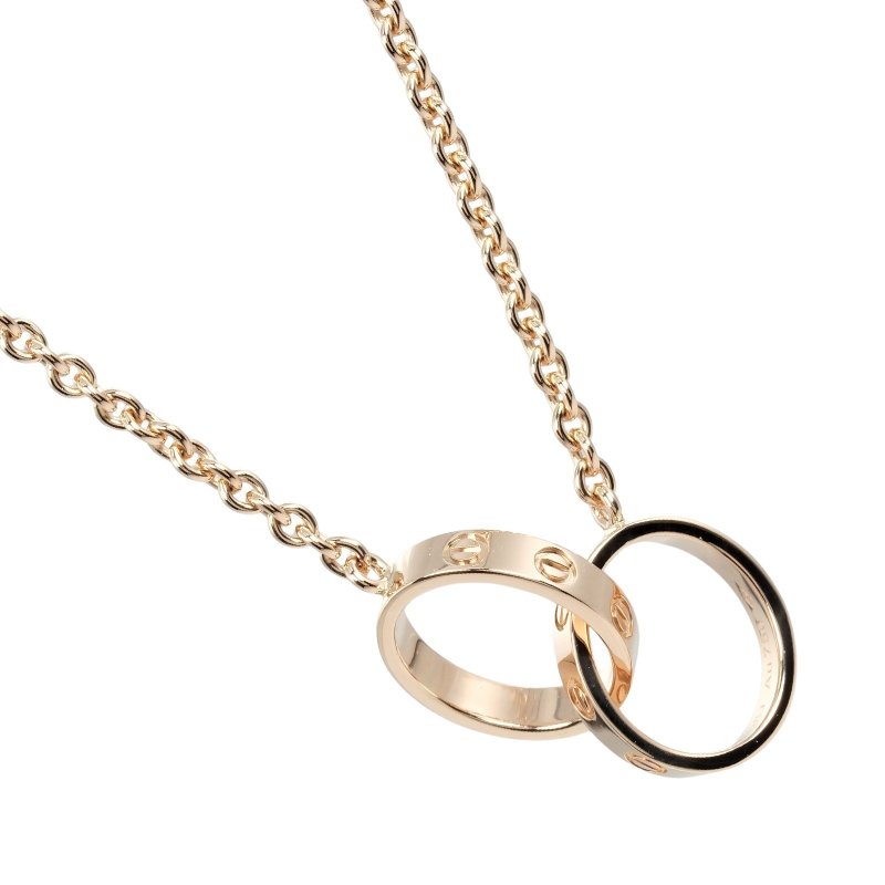 【日本直送】カルティエ CARTIER ベビーラブ ネックレス K18PG ピンクゴールド 約7.2g【中古】 - 項鍊 - 貴金屬 金色