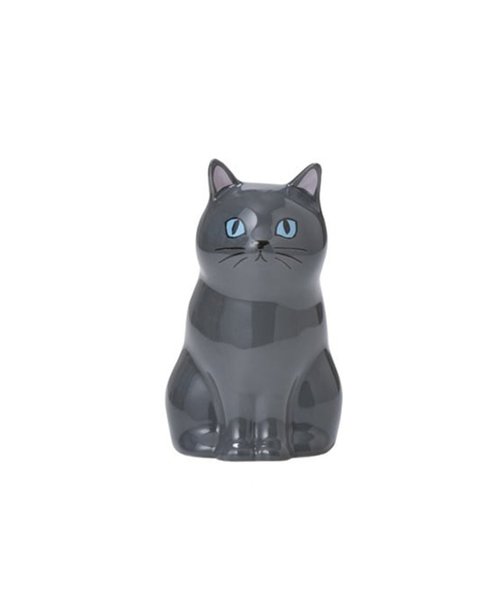 SÜSS Living生活良品 日本Magnets可愛動物系列貓咪造型陶瓷筆筒花瓶擺飾(黑貓)