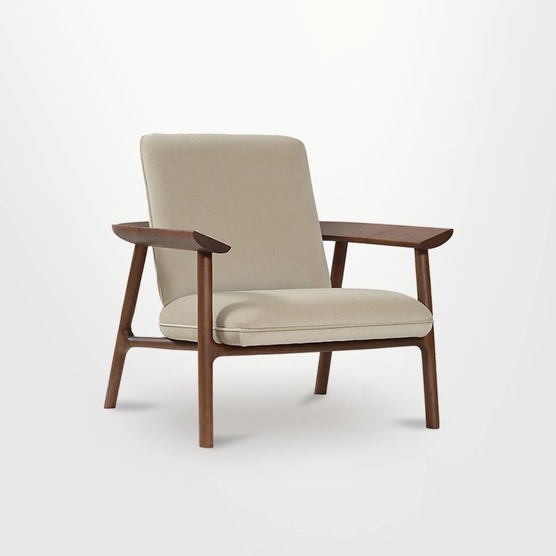 【D3原木家居】Arcadia 北美胡桃木休閒椅 - 椅子/梳化 - 木頭 