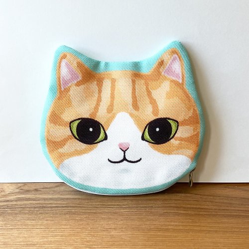 Meow Meom原創啡白貓貓頭化妝袋小物包零錢包