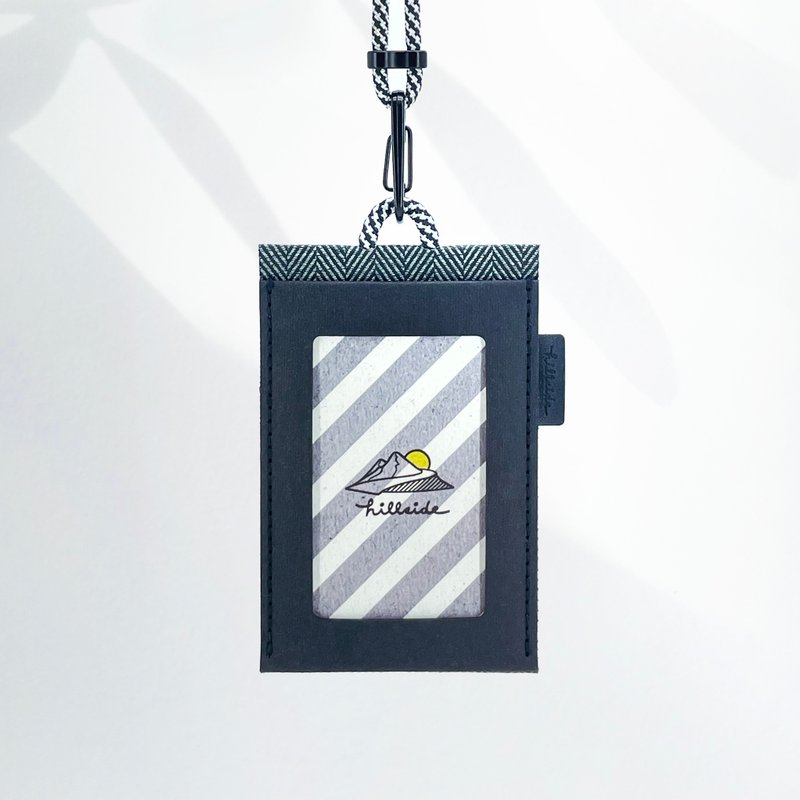 ID holder | ID holder | Card holder | Washed kraft paper | Paracord | Cloth | Mountain system - ID & Badge Holders - Polyester Black