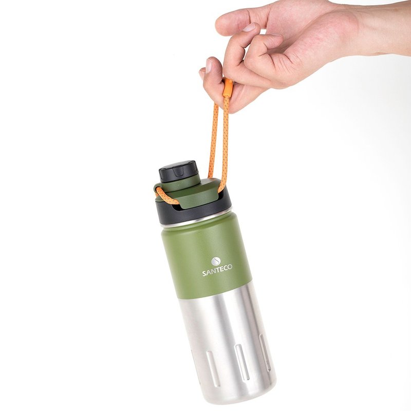【畢業禮物】法國Santeco K2 保溫瓶 500ml (軍綠) - 保溫瓶/保溫杯 - 其他材質 綠色
