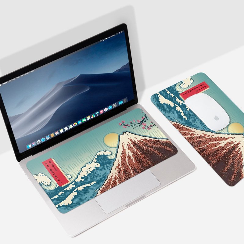 Portable Ultra-thin 3-in-1 Mouse Pad - Mt. Fuji Ukiyo-e (Standard) - แผ่นรองเมาส์ - วัสดุอื่นๆ หลากหลายสี