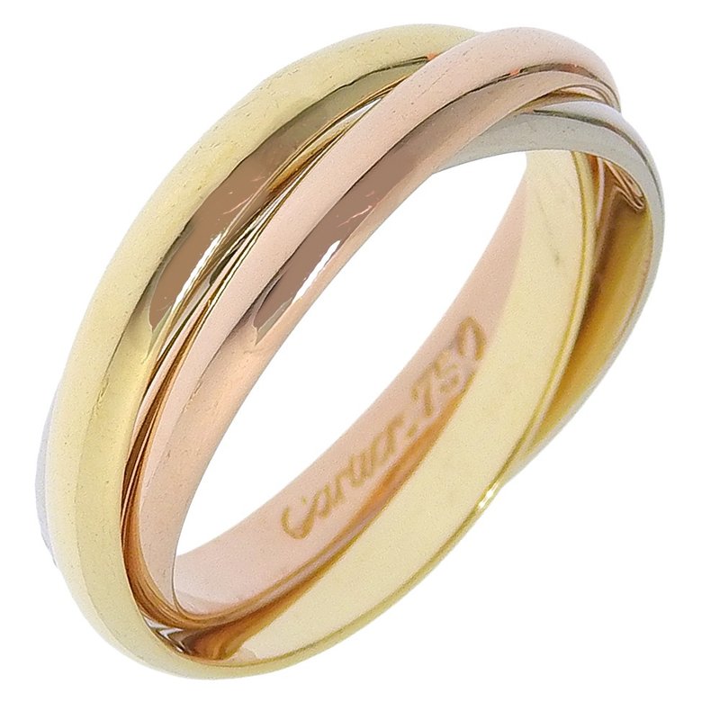 【日本直送】カルティエ CARTIER トリニティ 7号 リング・指輪 K18ゴールド(YG×PG×WG) 約4.1g レディース【中古】 - 戒指 - 貴金屬 金色